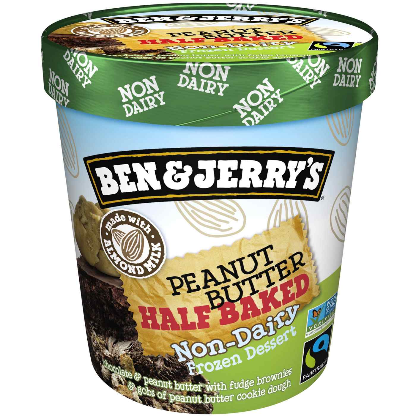 Ben & Jerry's Non-Dairy Peanut Butter Half Baked  Frozen Dessert; image 1 of 4