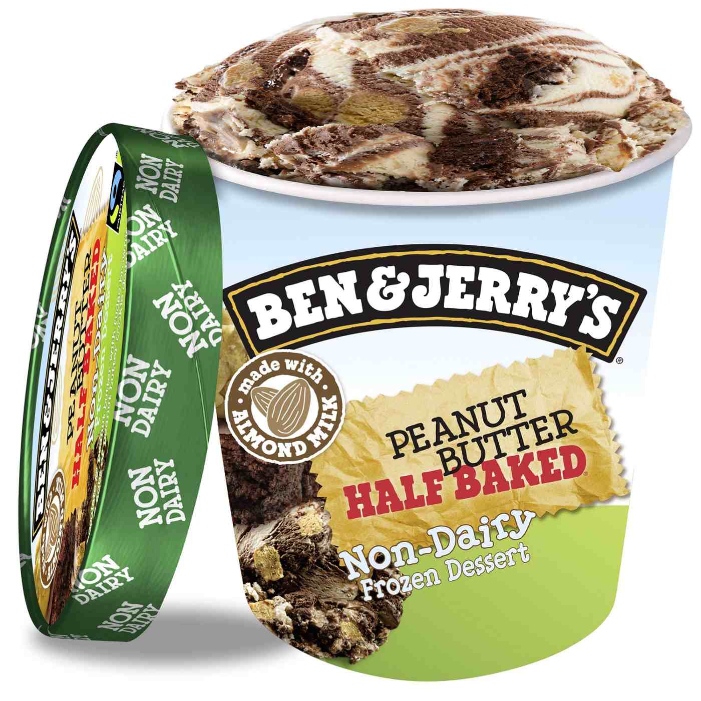 Ben & Jerry's Non-Dairy Peanut Butter Half Baked  Frozen Dessert; image 2 of 4
