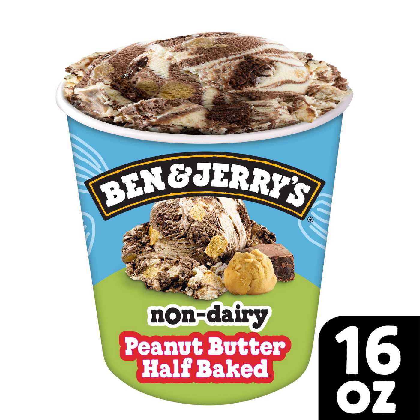 Ben & Jerry's Non-Dairy Peanut Butter Half Baked  Frozen Dessert; image 4 of 4