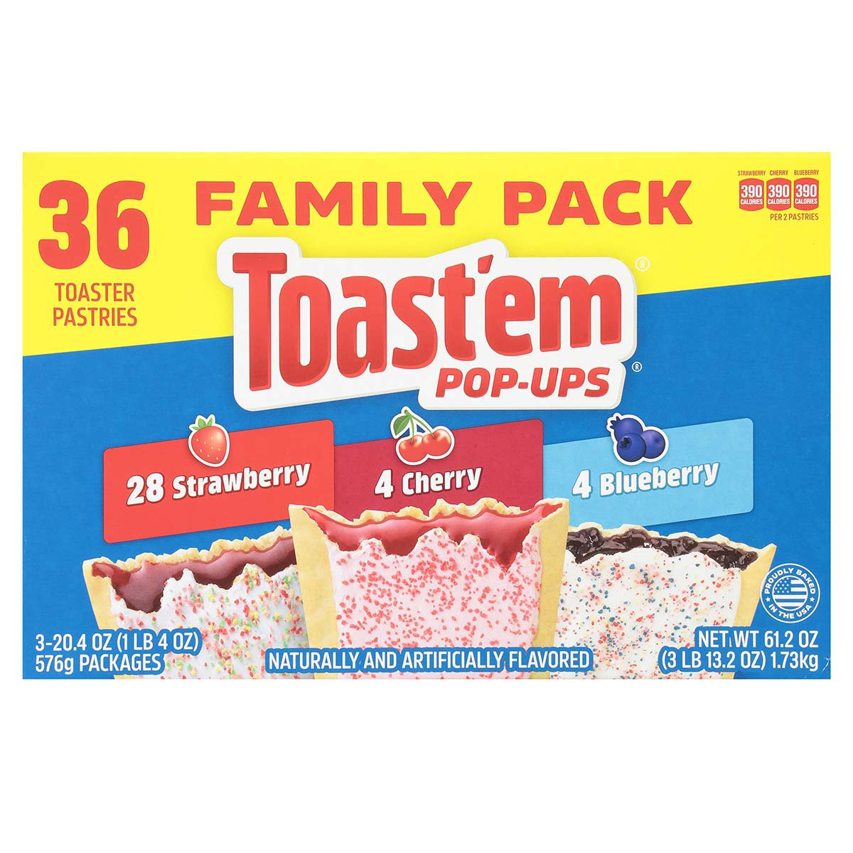 Pop-tarts Frosted Cherry And Frosted Strawberry Pastry Variety