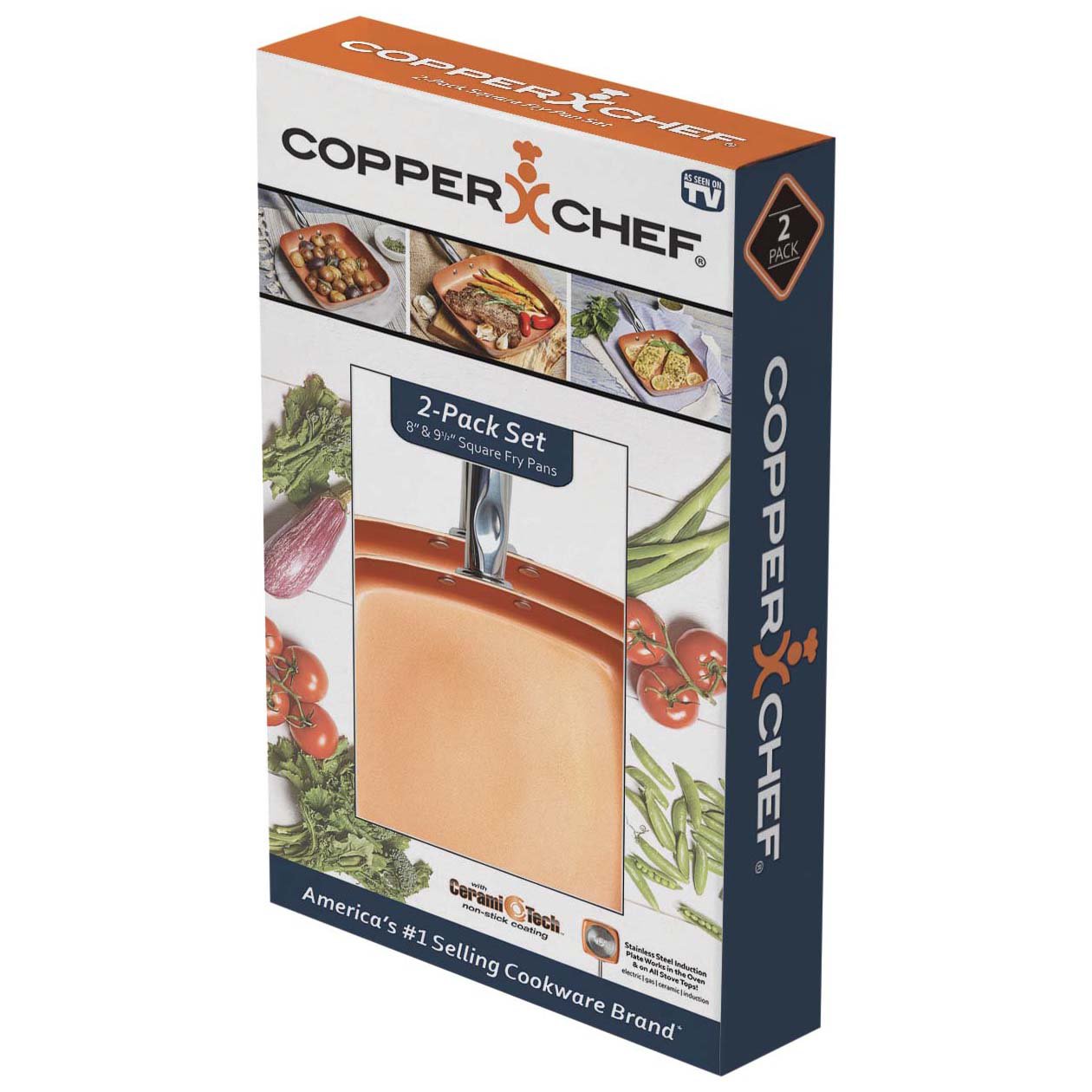 As Seen On TV Copper Chef Square Pans Shop Kitchen & Dining at HEB