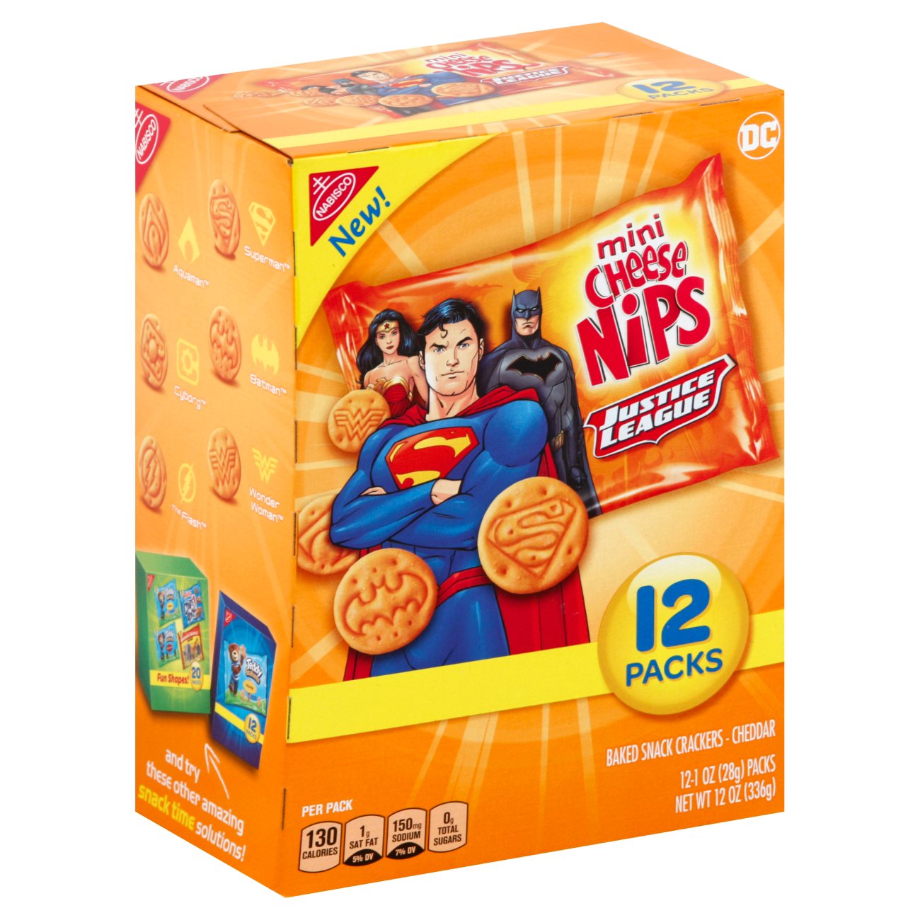 Nabisco Mini Cheese Nips Justice League Baked Snack Crackers Shop