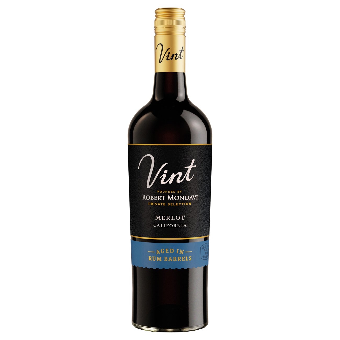 Vint Private Selection Rum Barrel Aged Merlot California Red Wine, 750 mL