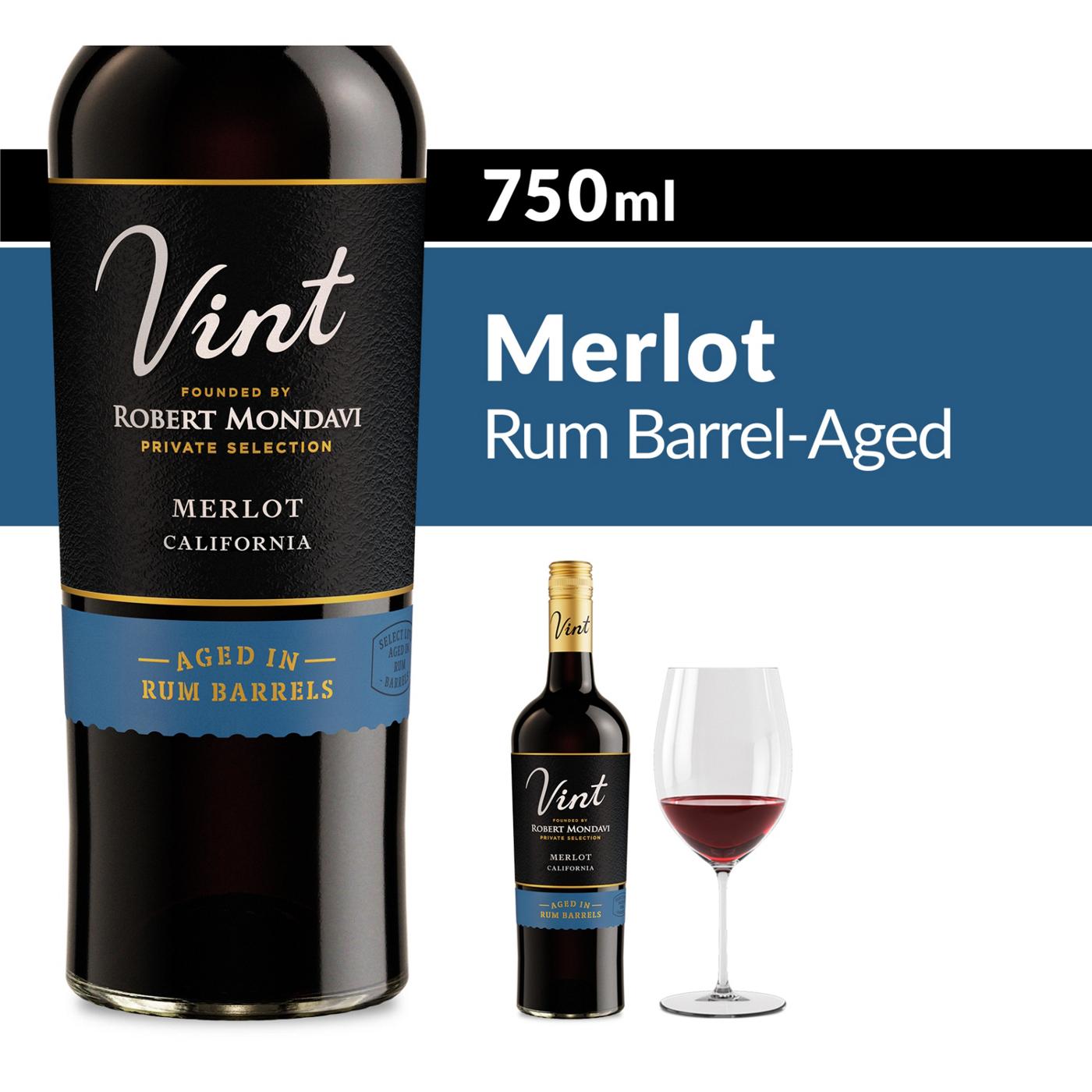 Robert Mondavi Private Selection Selection Rum Barrel Aged Merlot Red Wine 750 mL Bottle; image 3 of 3