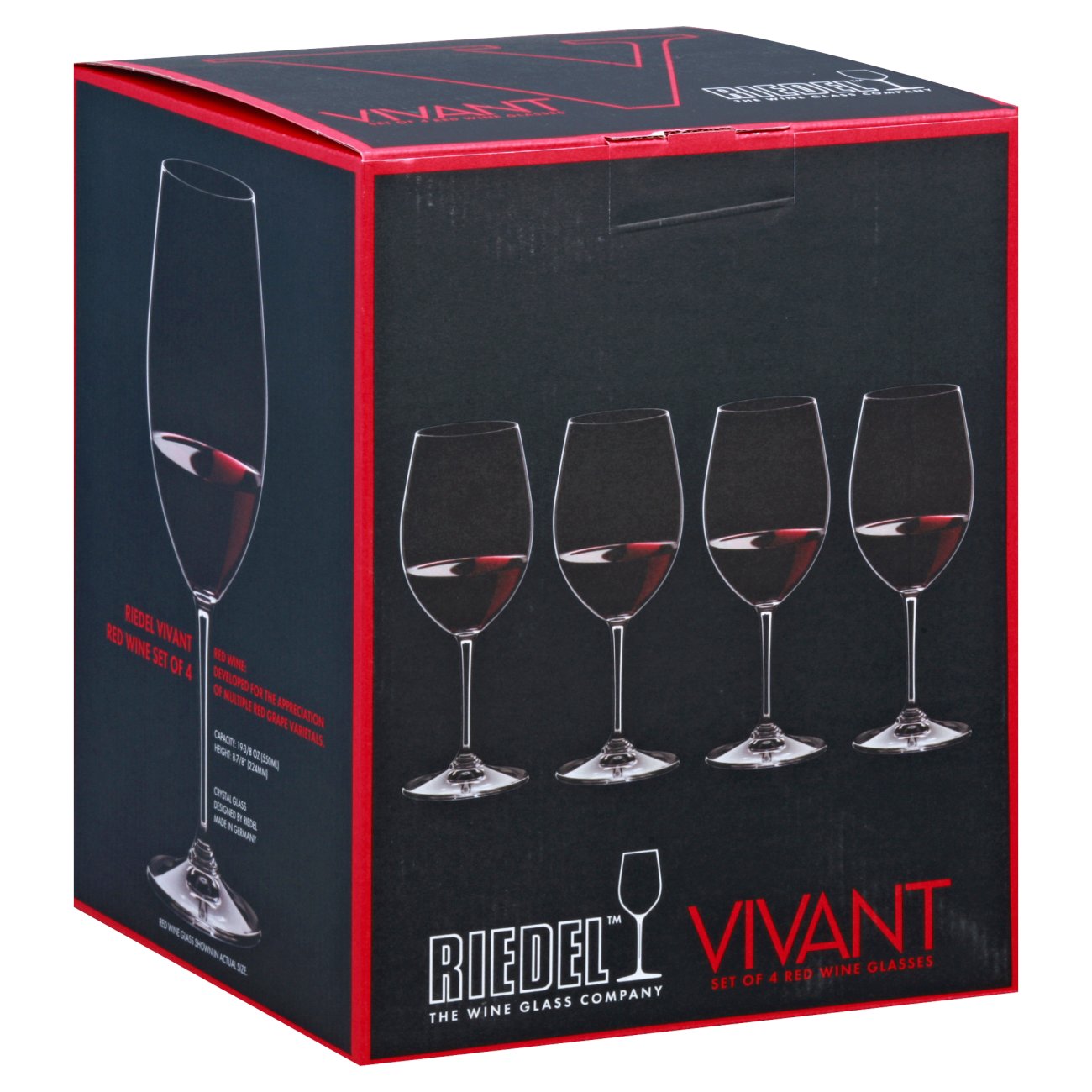 Riedel vivant red wine set shop glasses mugs at h e b