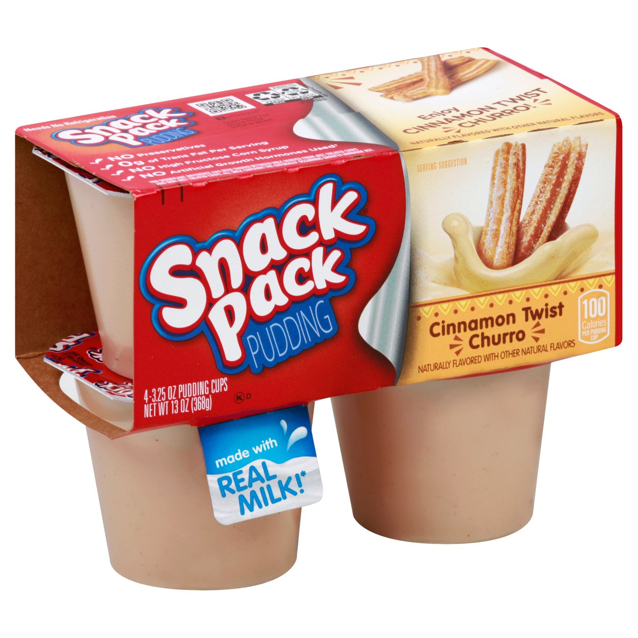 Hunt's Snack Pack Cinnamon Twist Churro Pudding Cups Shop Pudding