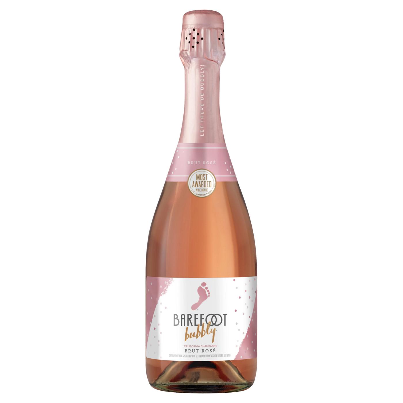 Barefoot Bubbly Brut Rose Champagne Sparkling Wine; image 1 of 6