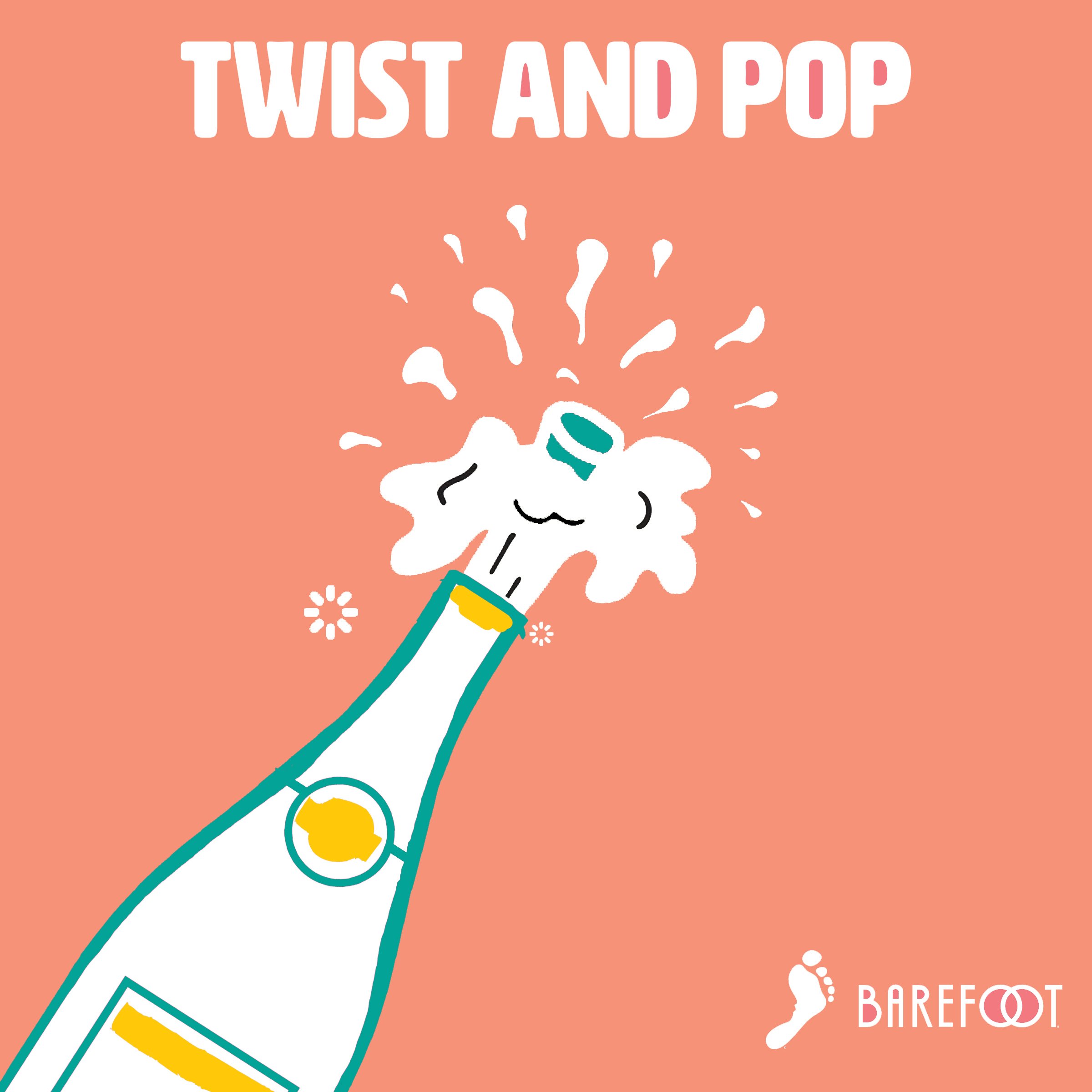 Barefoot Bubbly Brut Rose Champagne