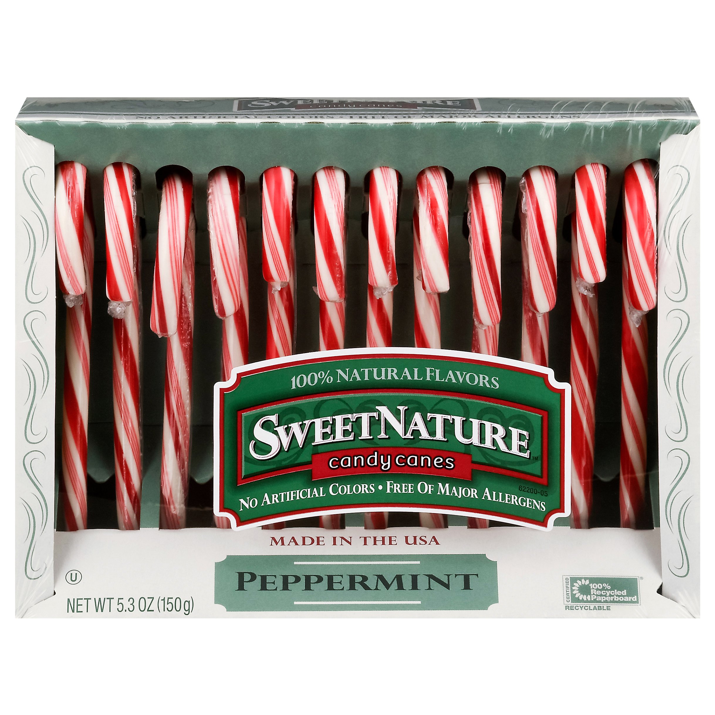 Sweet Nature Peppermint Holiday Candy Canes - Shop Candy at H-E-B