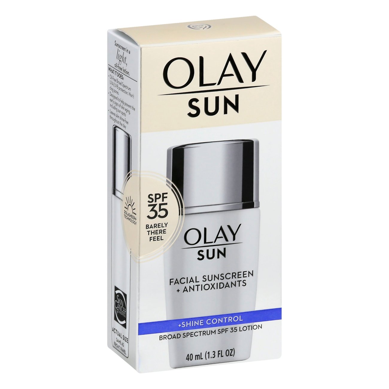 Olay Sun Face Sunscreen + Shine Control SPF 35 Shop Sunscreen & Self