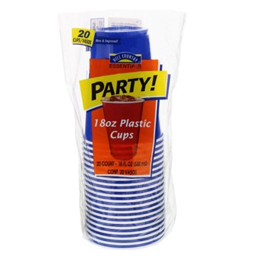 Hill Country Essentials Party 18 oz Plastic Cups, 20 ct