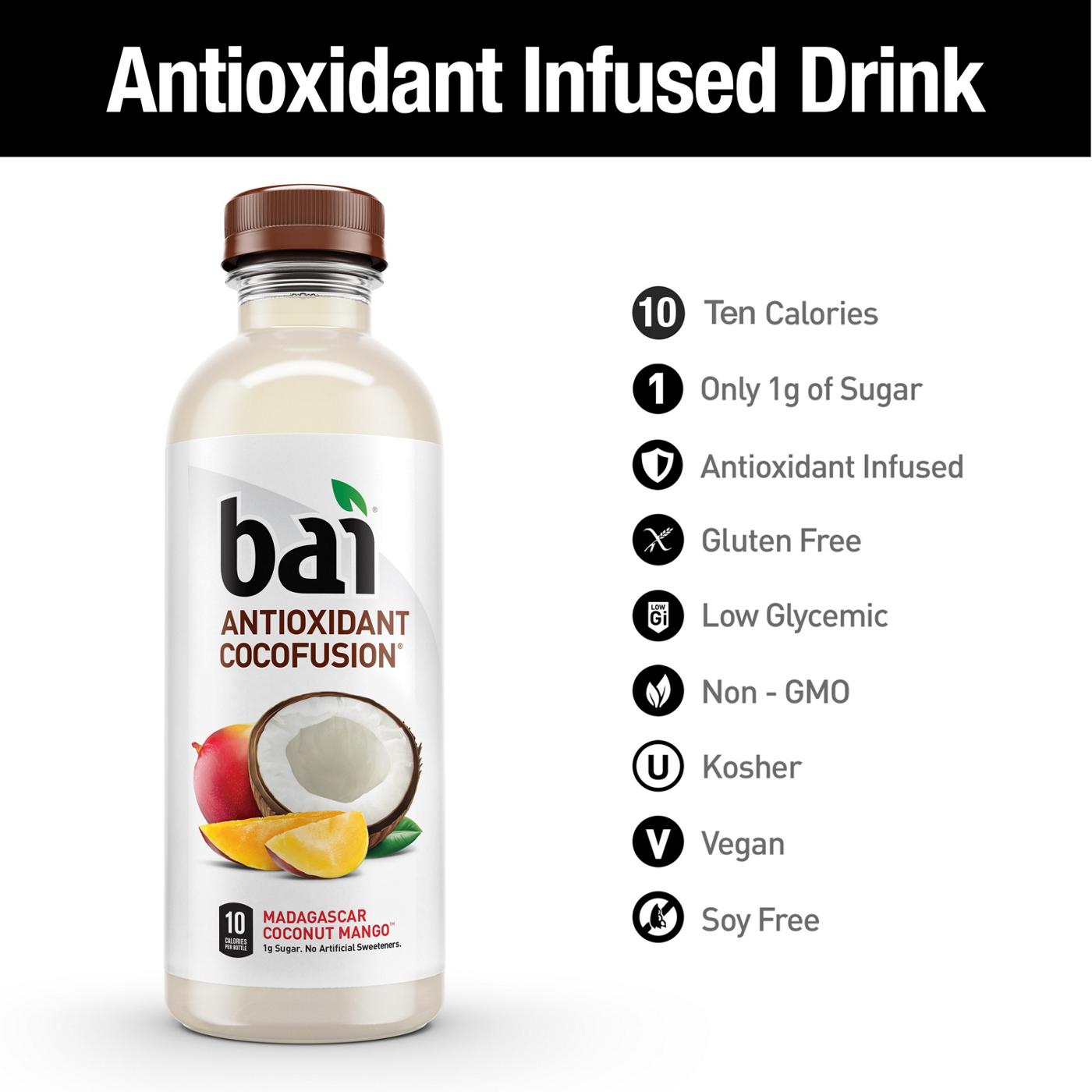 Bai Antioxidant Cocofusion Madagascar Coconut Mango Beverage; image 3 of 4