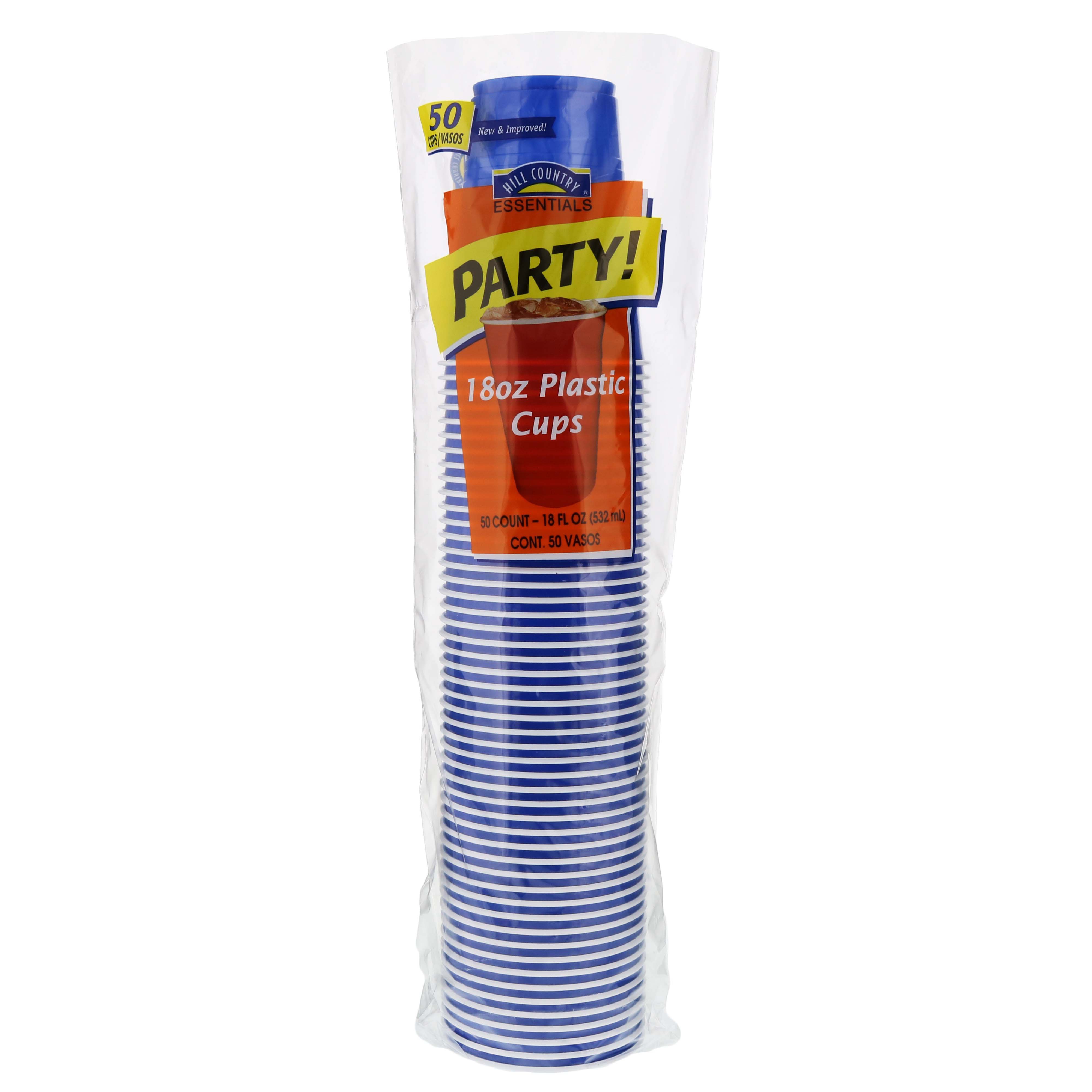 Hill Country Essentials Party 18 oz Plastic Cups Value Pack - Shop  Drinkware at H-E-B