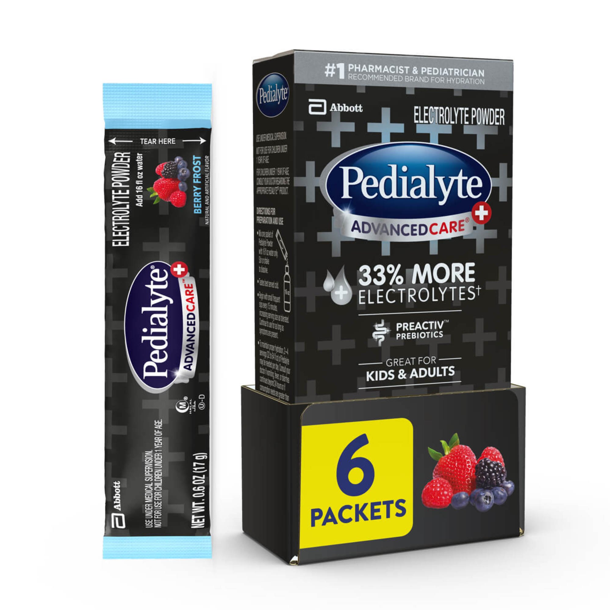 powder electrolyte packets