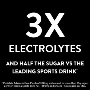 Pedialyte AdvancedCare Plus Electrolyte Powder for Kids & Adults - Berry Frost, 6 ct