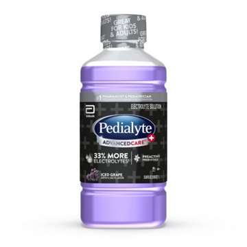 Pedialyte AdvancedCare Plus Electrolyte Solution - Iced Grape, 33.8 oz
