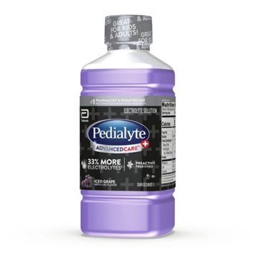 Pedialyte AdvancedCare Plus Electrolyte Solution - Iced Grape, 33.8 oz