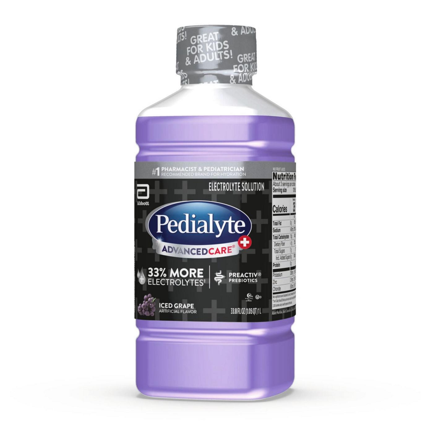 Pedialyte AdvancedCare Plus Electrolyte Solution - Iced Grape; image 8 of 8