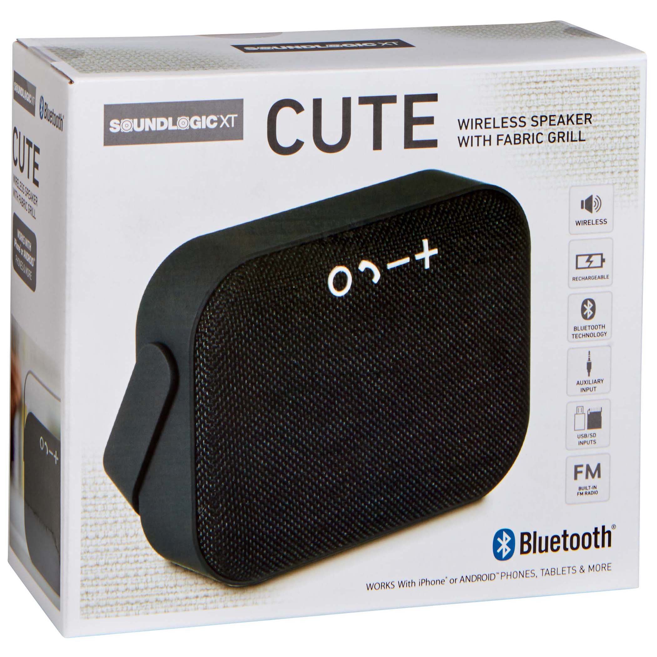 soundlogic portable fabric bluetooth speaker