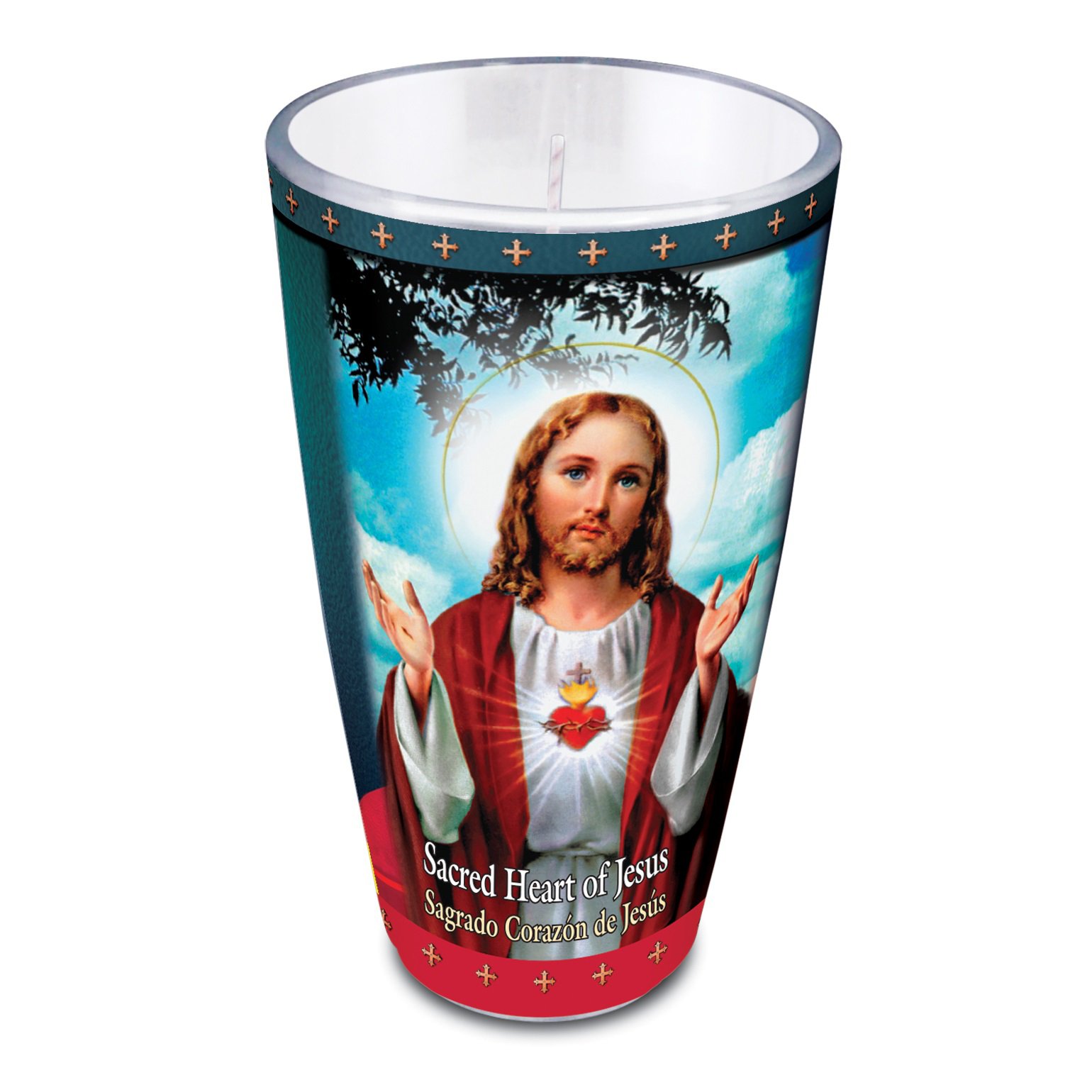 St. Jude Candle Co. Sacred Heart of Jesus Candle in Reusable Drinking ...