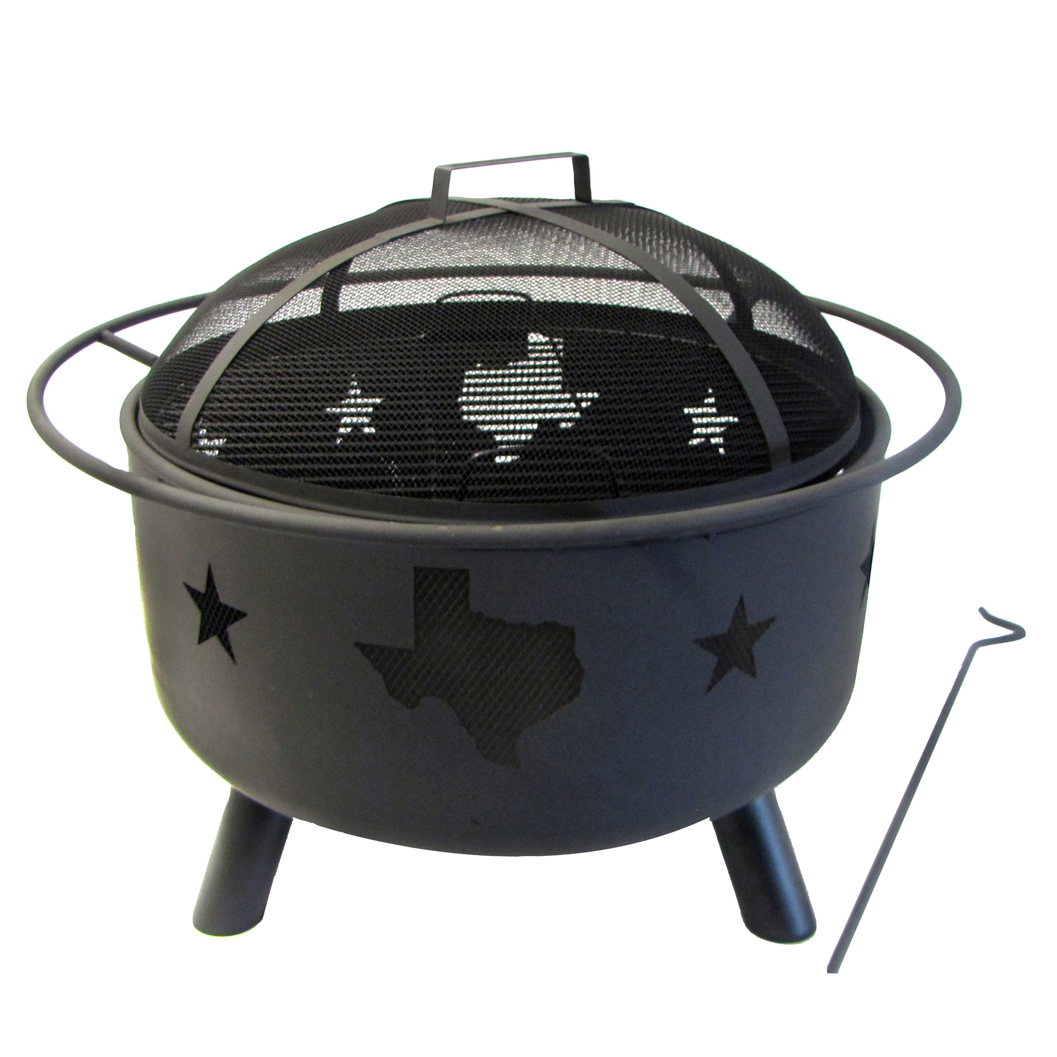 Texas State Stars Fire Pit, Texas Outdoor Fire Pits