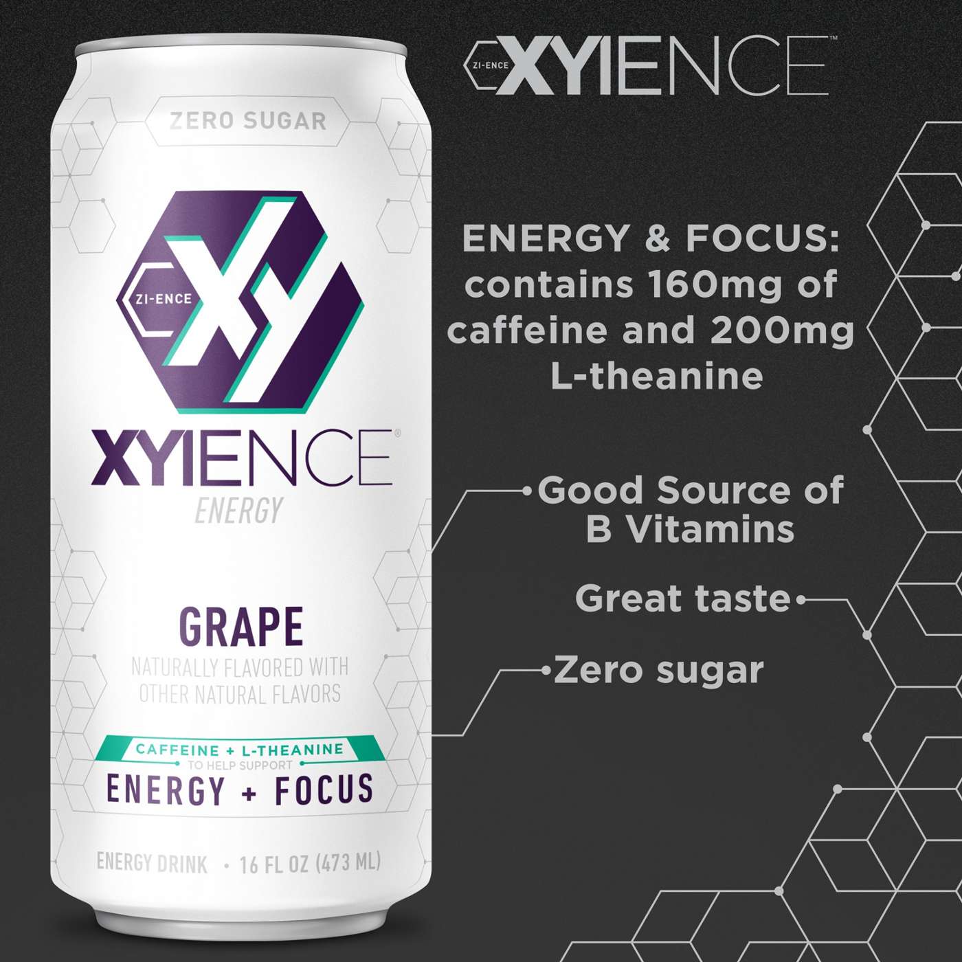 XYIENCE Zero Sugar Energy Drink - Grape; image 3 of 6