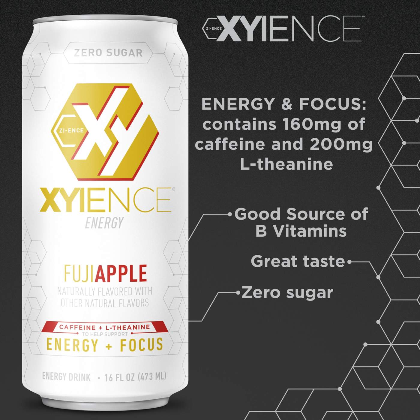 XYIENCE Zero Sugar Energy Drink - Fuji Apple; image 3 of 6