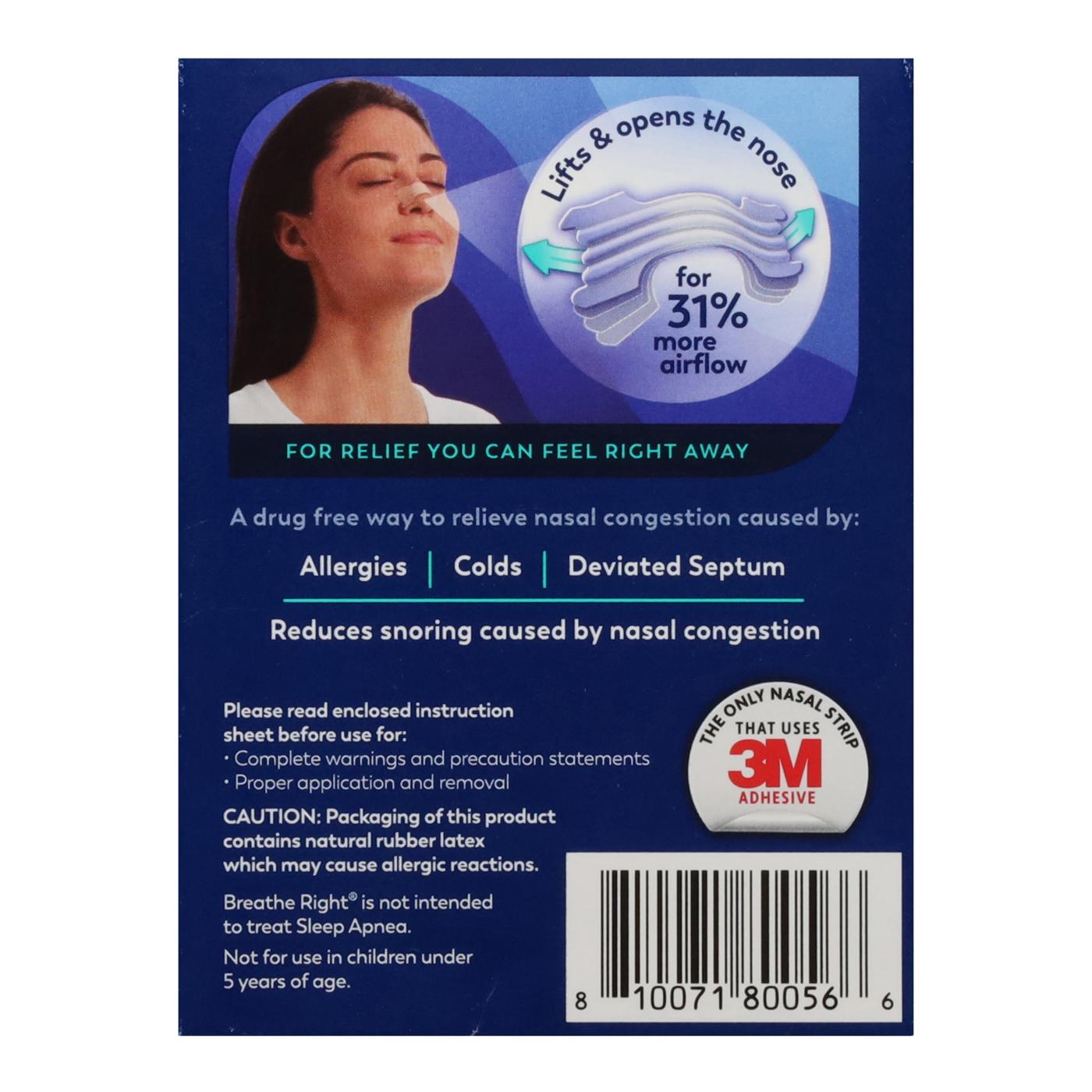Breathe Right Extra Strength Clear Nasal Strips; image 2 of 2