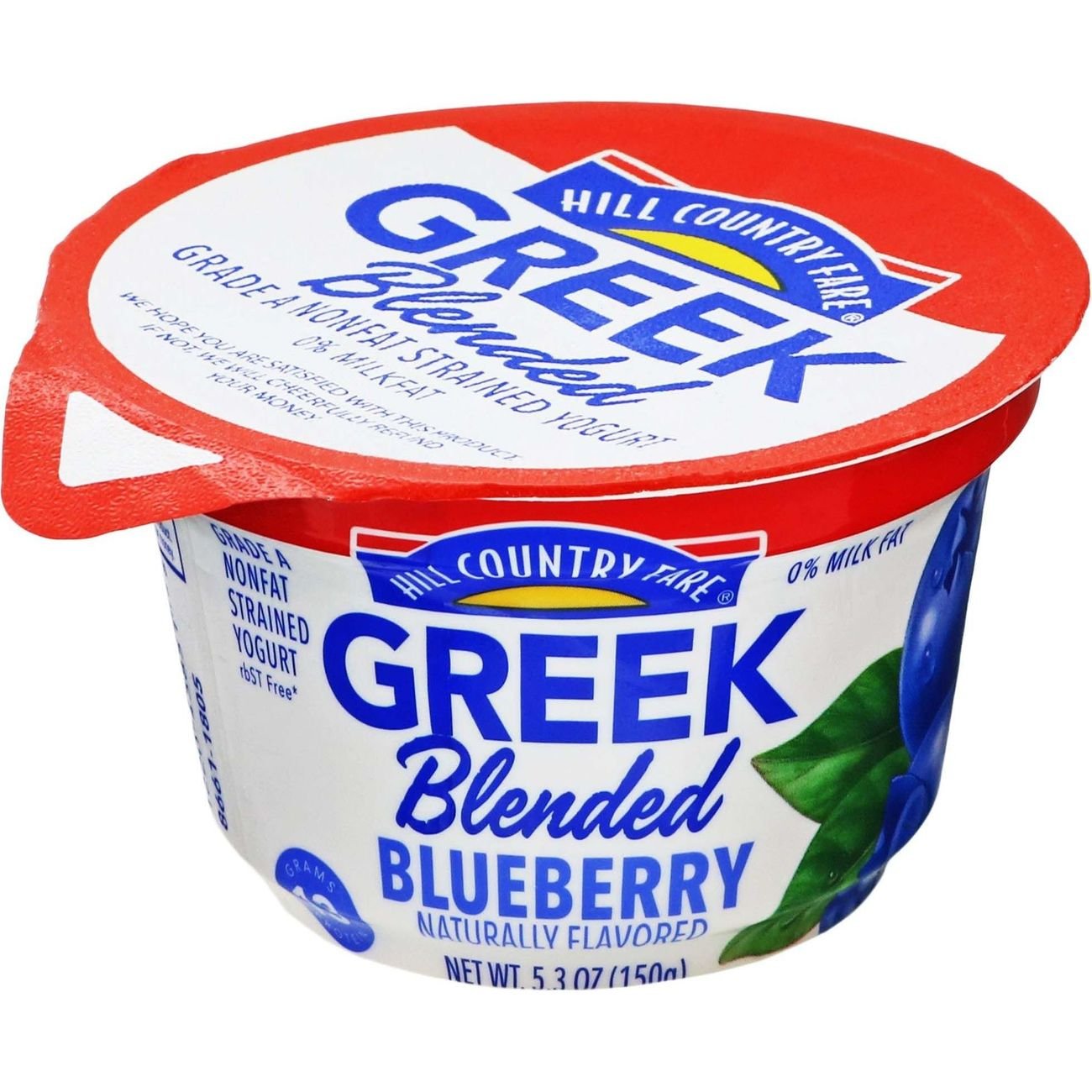 Hill Country Fare 13g Protein Blended Nonfat Greek Yogurt - Blueberry, 5.3 oz