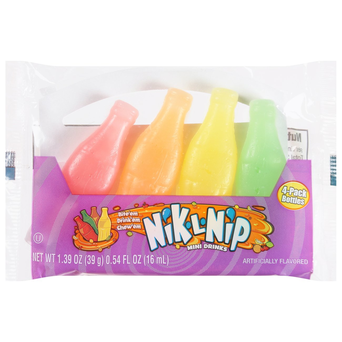 Nik-L-Nip Mini Wax Bottle Drinks - Shop Candy at H-E-B