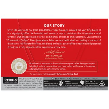 Community Coffee New Orleans Blend Dark Roast Single Serve Coffee K Cups