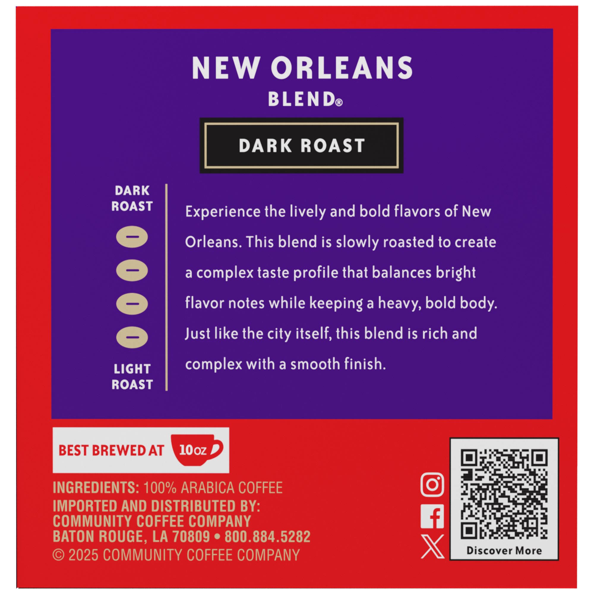 Community Coffee New Orleans Blend Dark Roast Single Serve Coffee