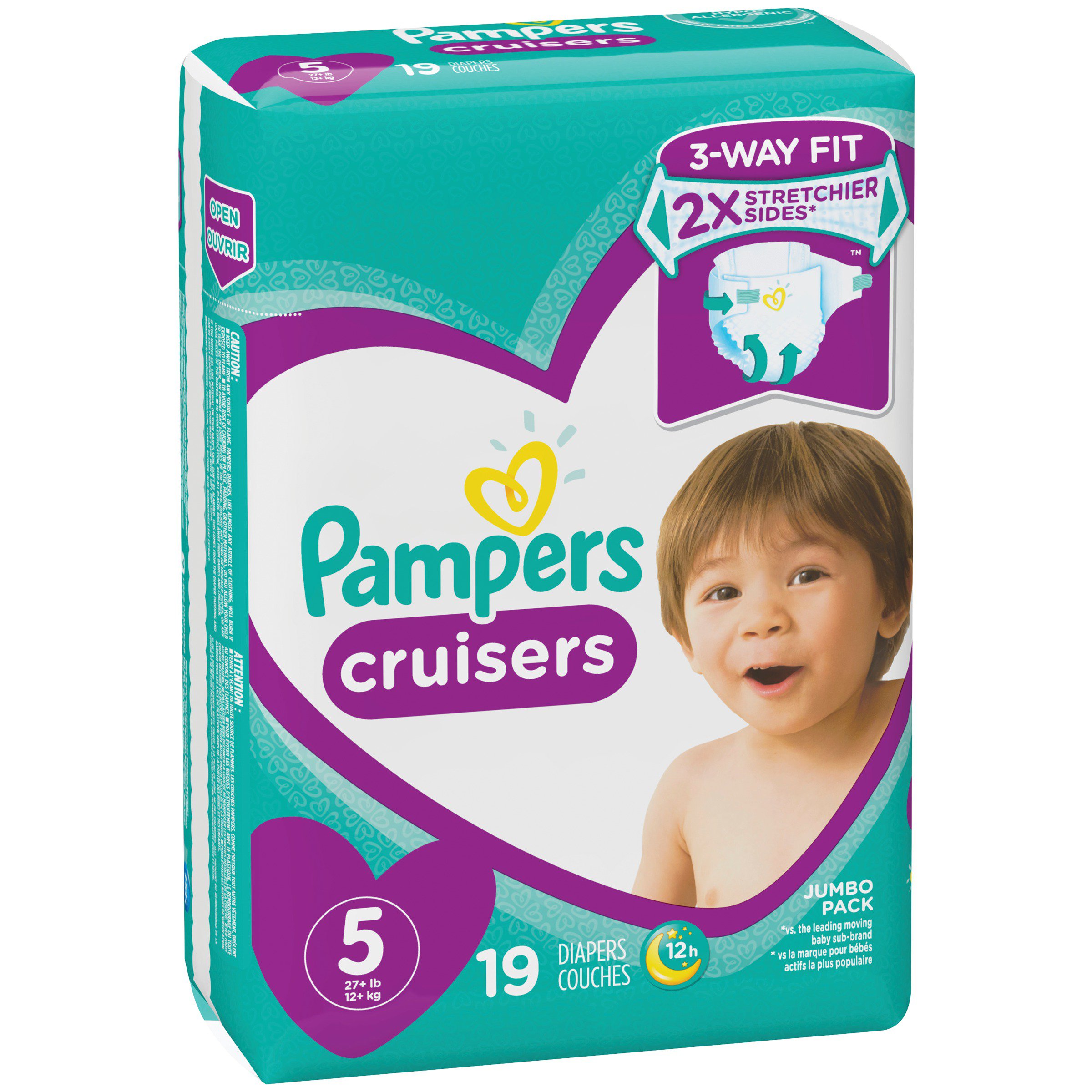 Pampers Cruisers Jumbo 19 ct - Shop Diapers at H-E-B