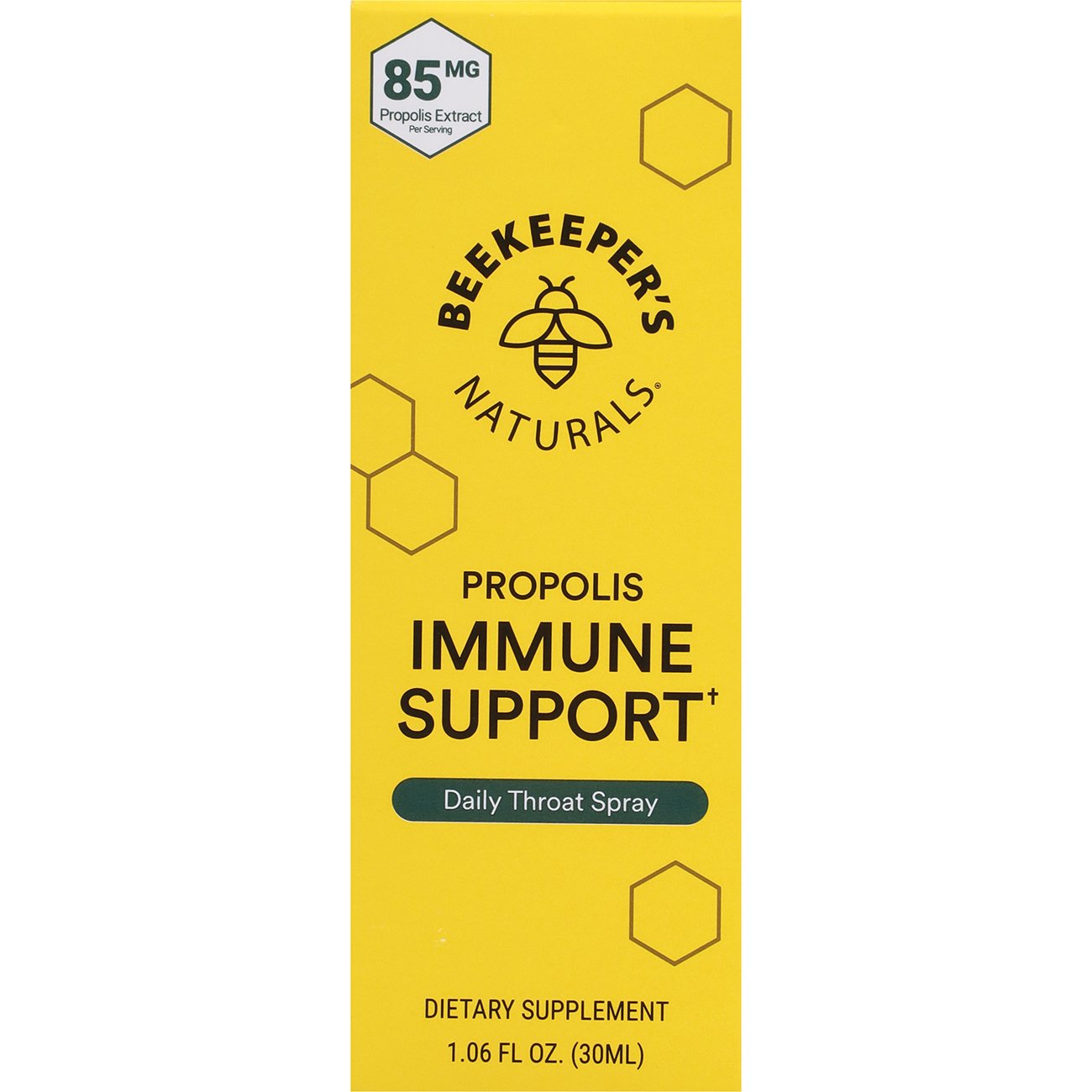 Beekeeper's Naturals Propolis Immune Support Throat Spray, 1.06 oz