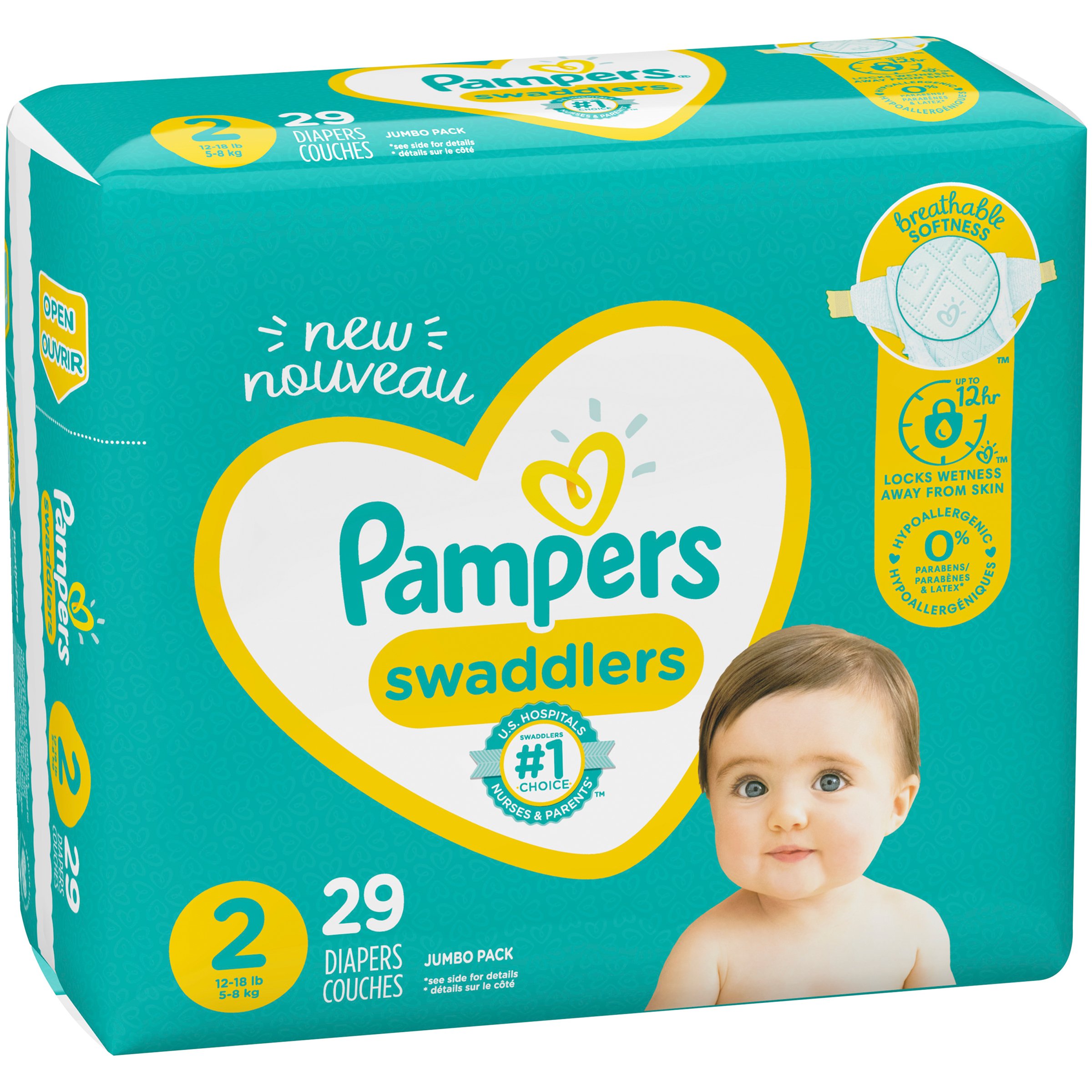 Pampers Swaddlers Diapers Size 2 - Shop Diapers at H-E-B