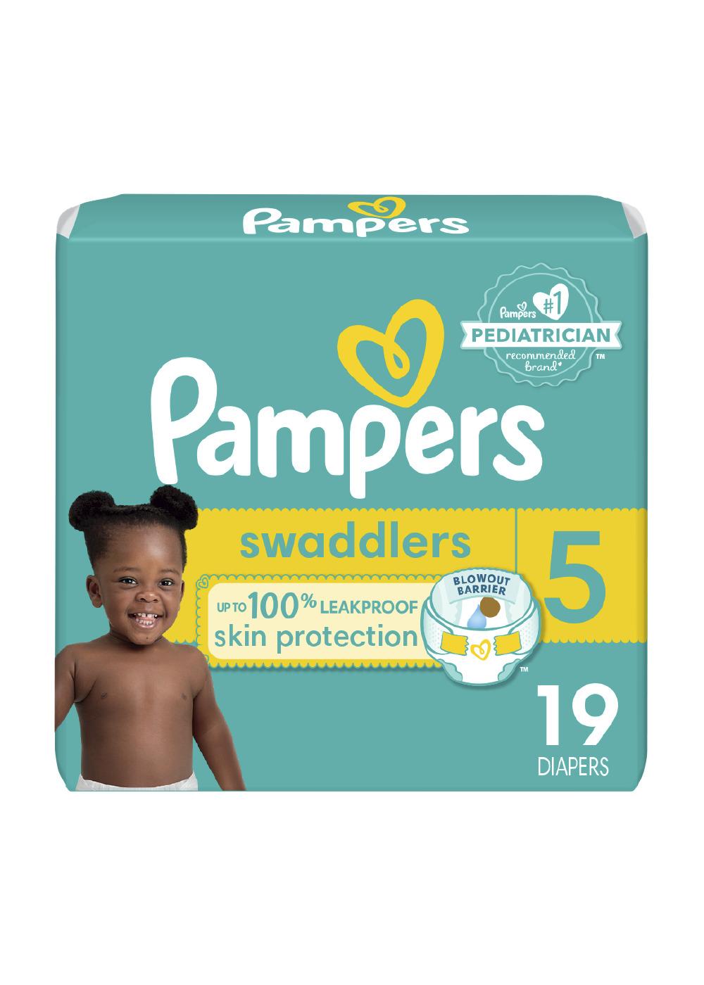 Patch zwemmen Stereotype Pampers Swaddlers Active Baby Diaper Size 5 - Shop Diapers at H-E-B