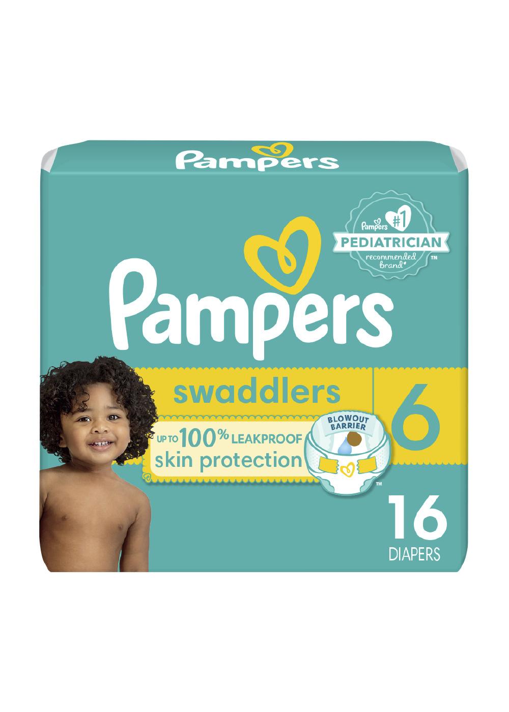 Pampers Swaddlers Baby Diapers - Size 6; image 1 of 10