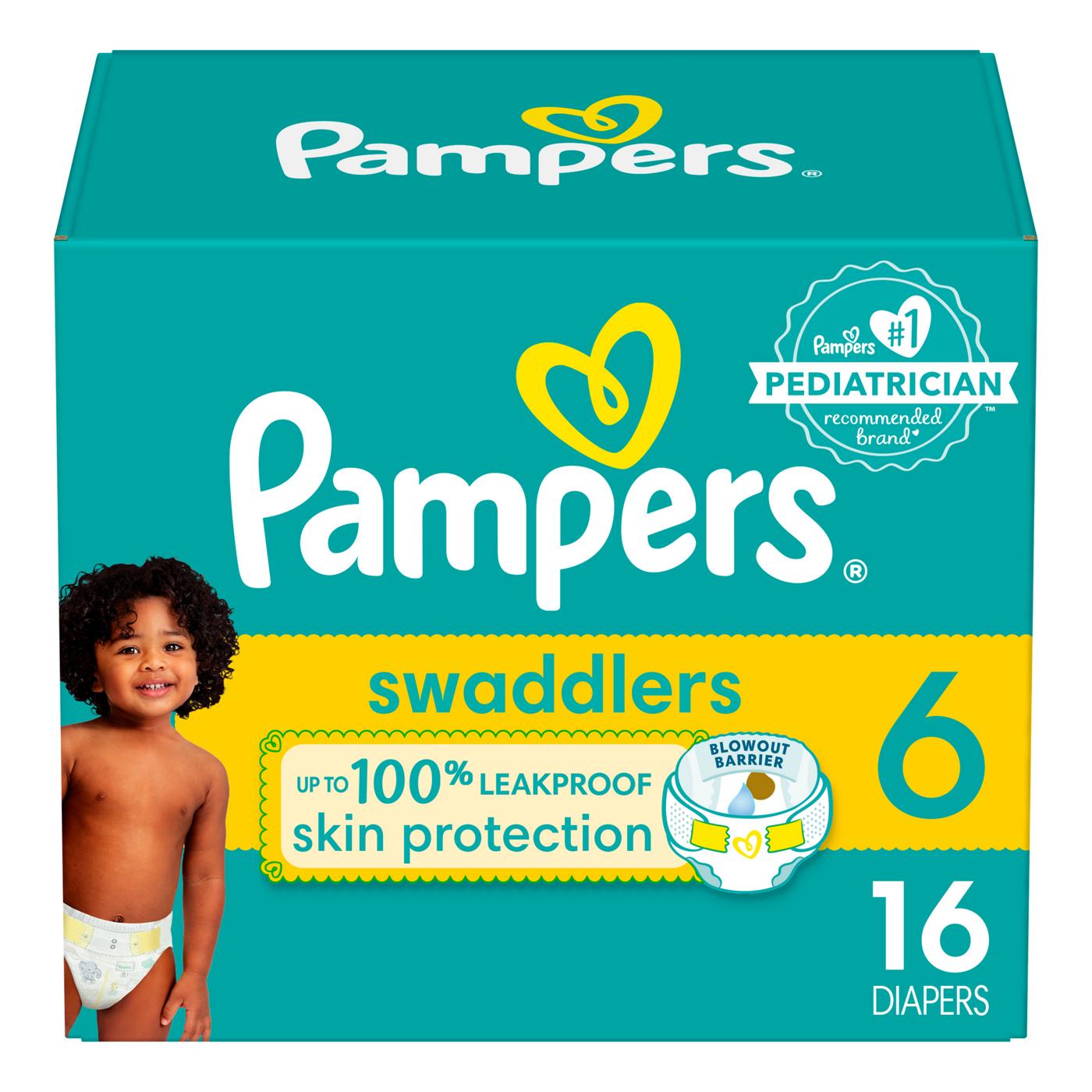 Pampers Swaddlers Baby Diapers - Size 6; image 1 of 10