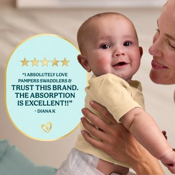 Pampers Swaddlers Diapers, Size 4 (15-34 lbs), Absorbent, Keeps Baby Dry & Comfortable, Skin Safe Disposable Baby Diaper, 66 ct