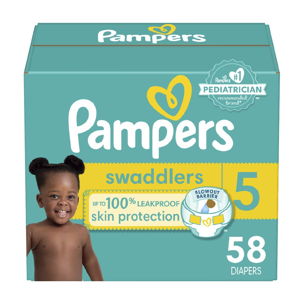 pampers swaddlers diapers size