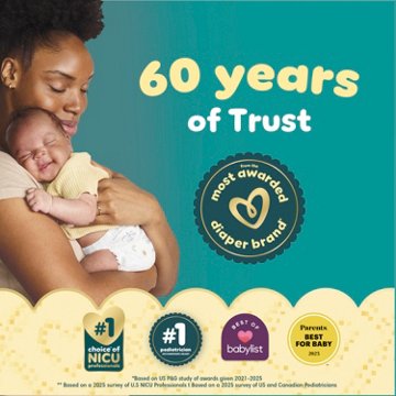 Pampers Swaddlers Diapers, Size 0 (up to 10 lbs), Absorbent, Keeps Baby Dry & Comfortable, Skin Safe Disposable Baby Diaper
