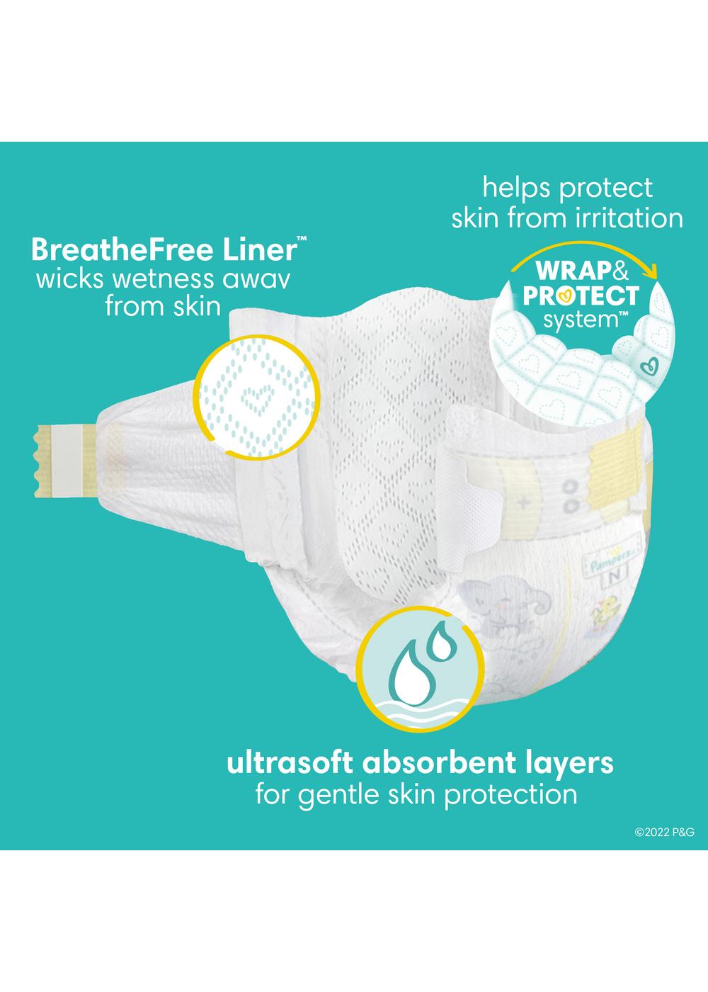 Pampers Swaddlers Baby Diapers - Newborn - Shop Diapers at H-E-B