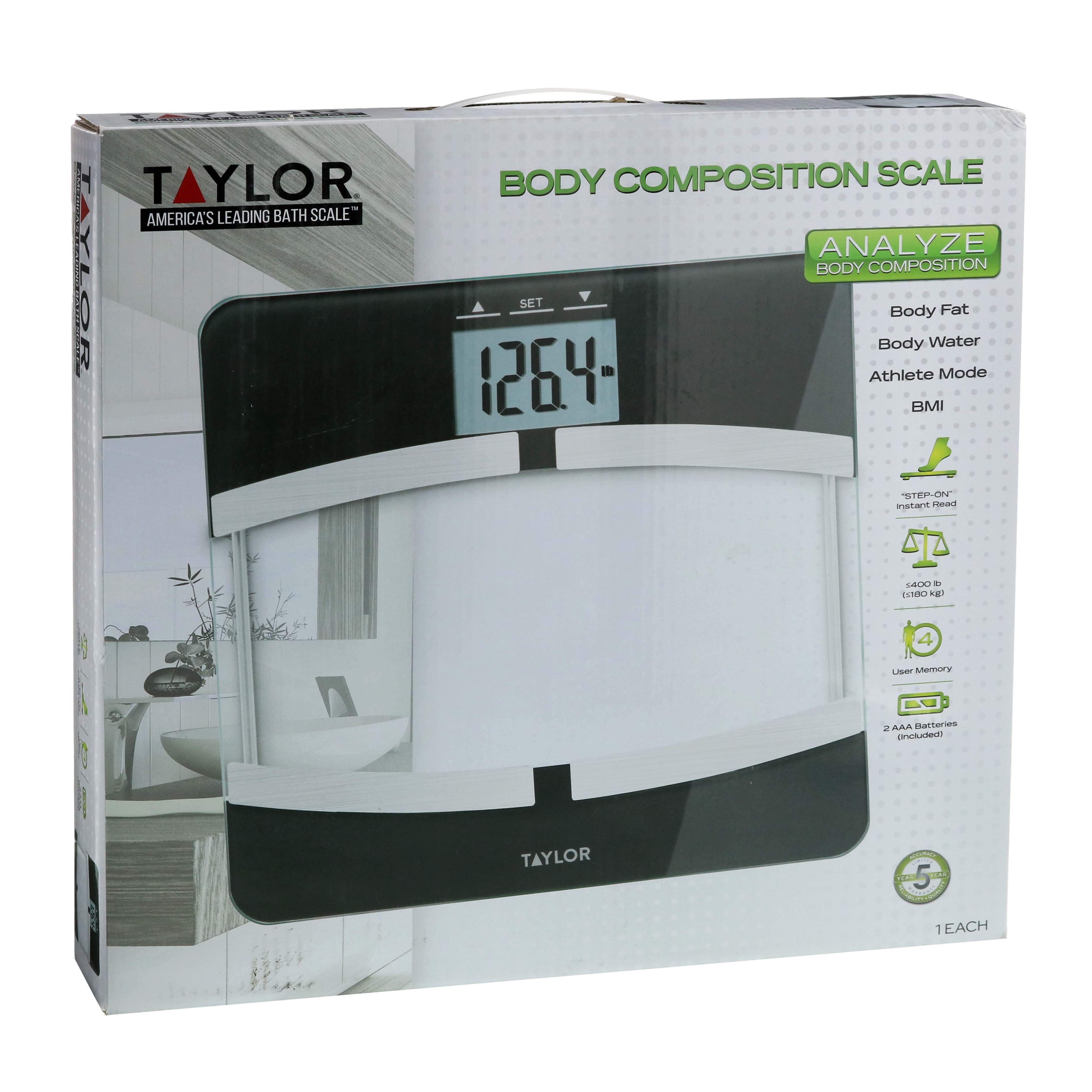 Taylor Everyday Glass Bath Scale - Shop Thermometers & Monitors at
