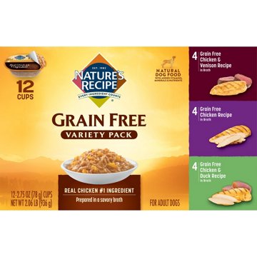 Nature's Recipe Grain Free Chicken Wet Dog Food Variety Pack