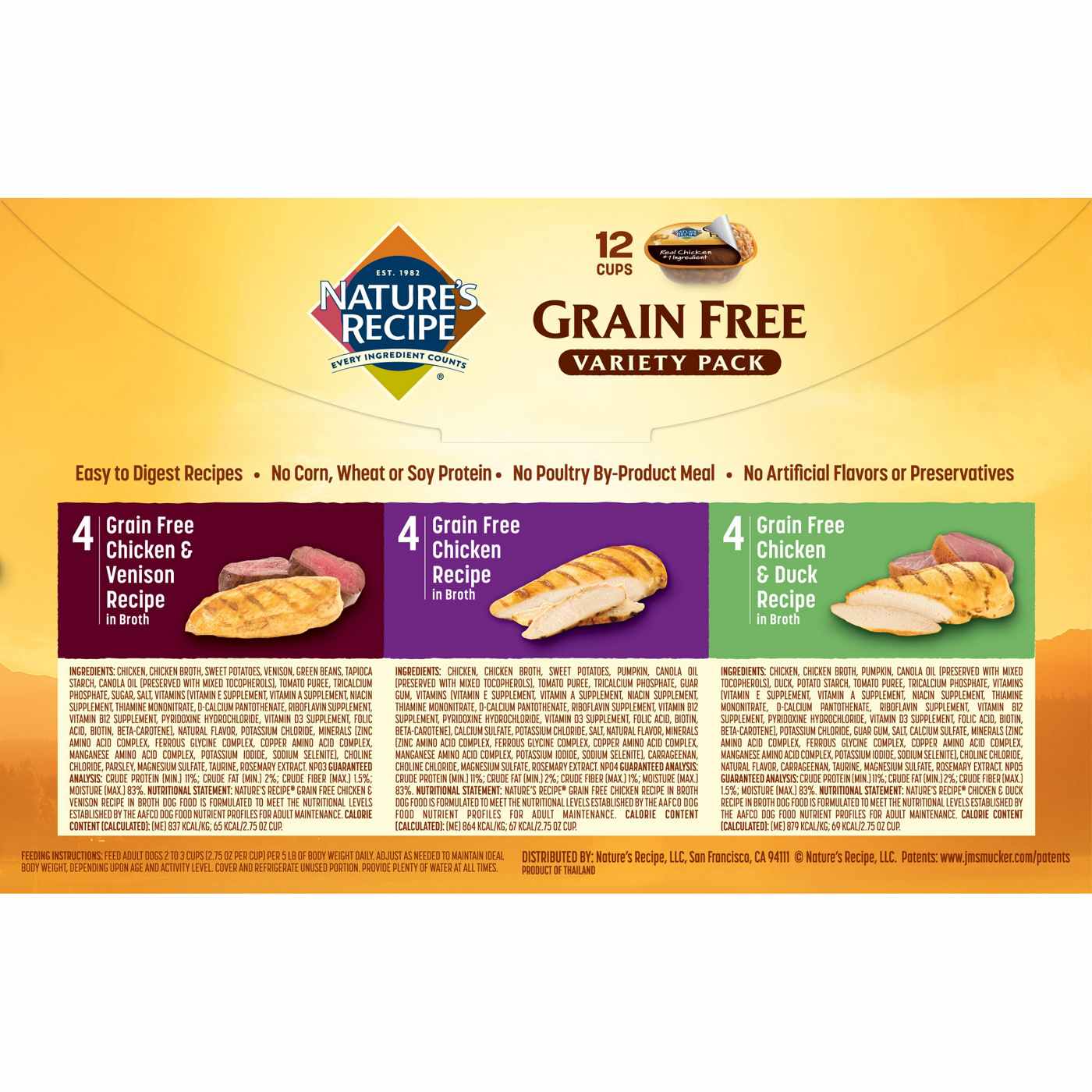 Nature's Recipe Grain Free Chicken Wet Dog Food Variety Pack; image 2 of 2