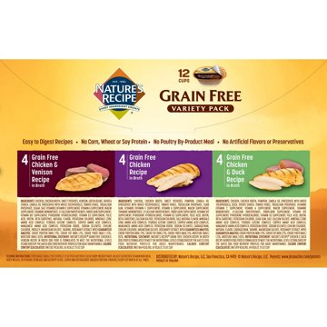 Nature's Recipe Grain Free Chicken Wet Dog Food Variety Pack