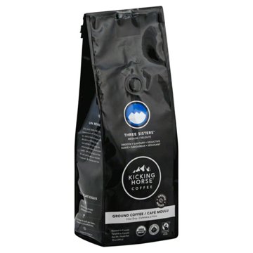 Kicking Horse Three Sisters Medium Roast Ground Coffee, 10 oz