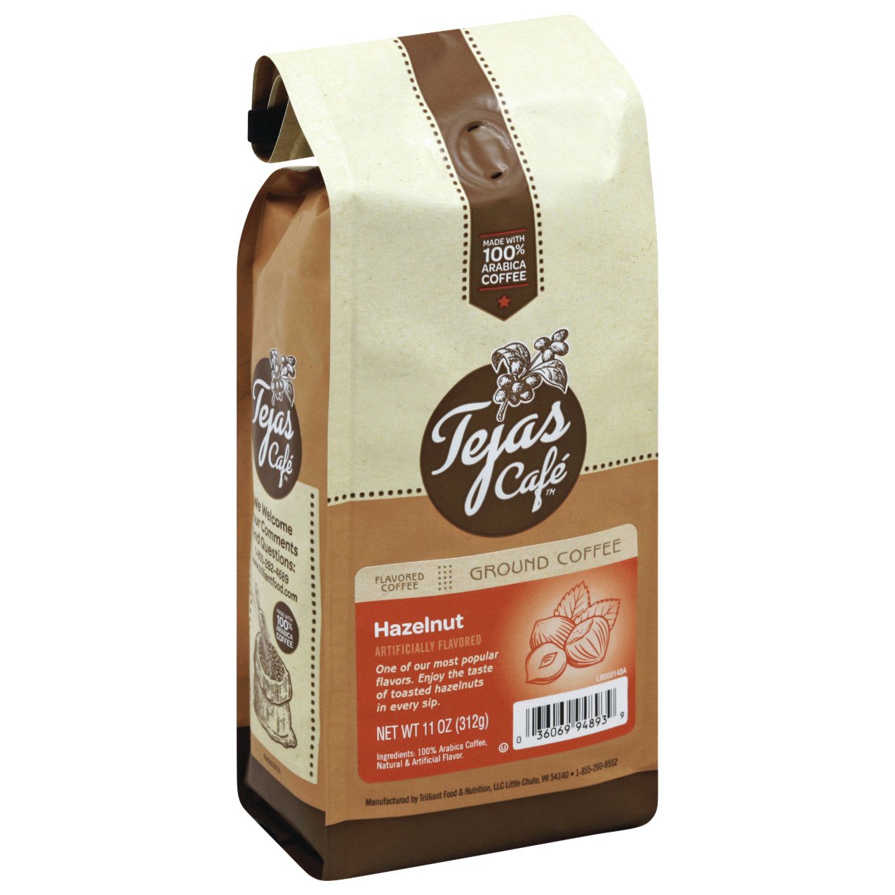 Tejas Cafe Hazelnut Ground Coffee Shop Coffee at HEB