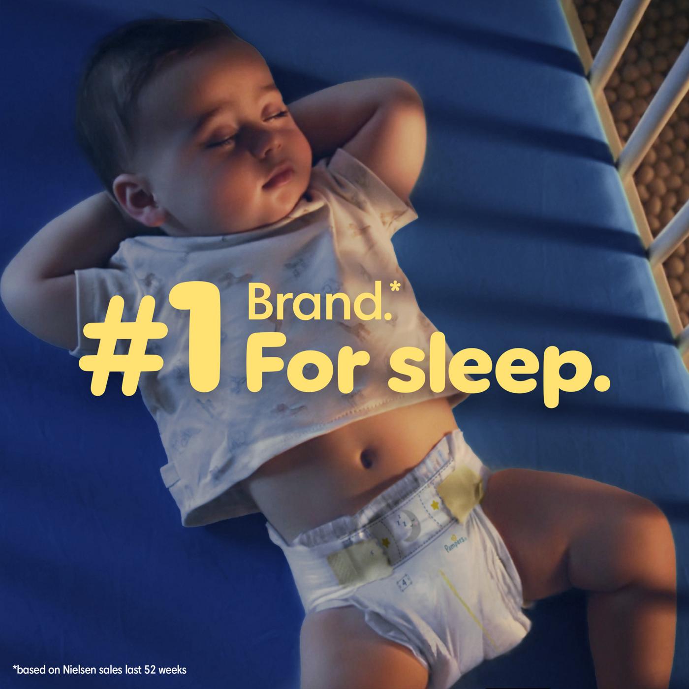 Pampers ZZZ Overnight Baby Diapers - Size 4 (22-37 lbs); image 9 of 10