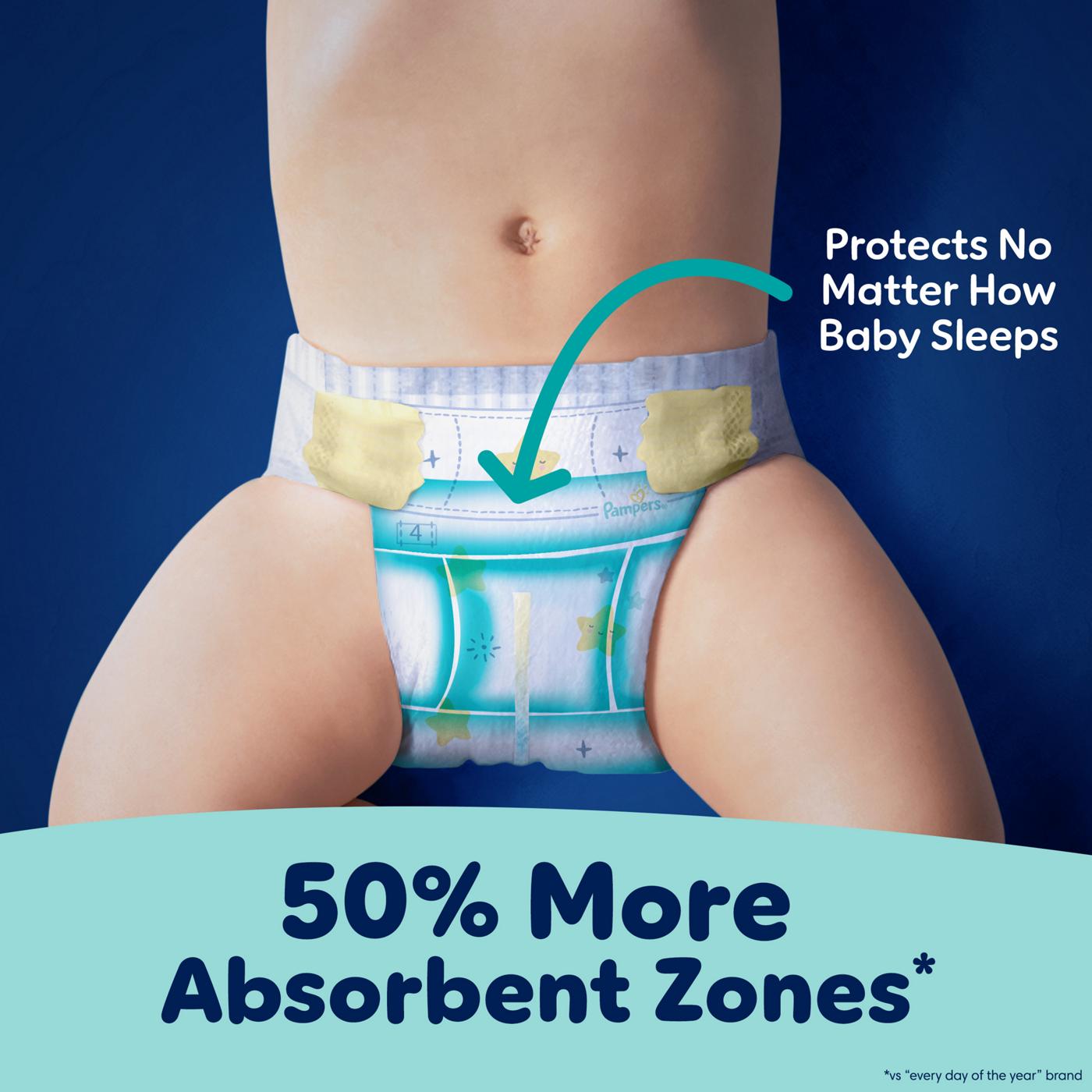 Pampers ZZZ Overnight Baby Diapers - Size 5 (27+ lbs); image 9 of 10